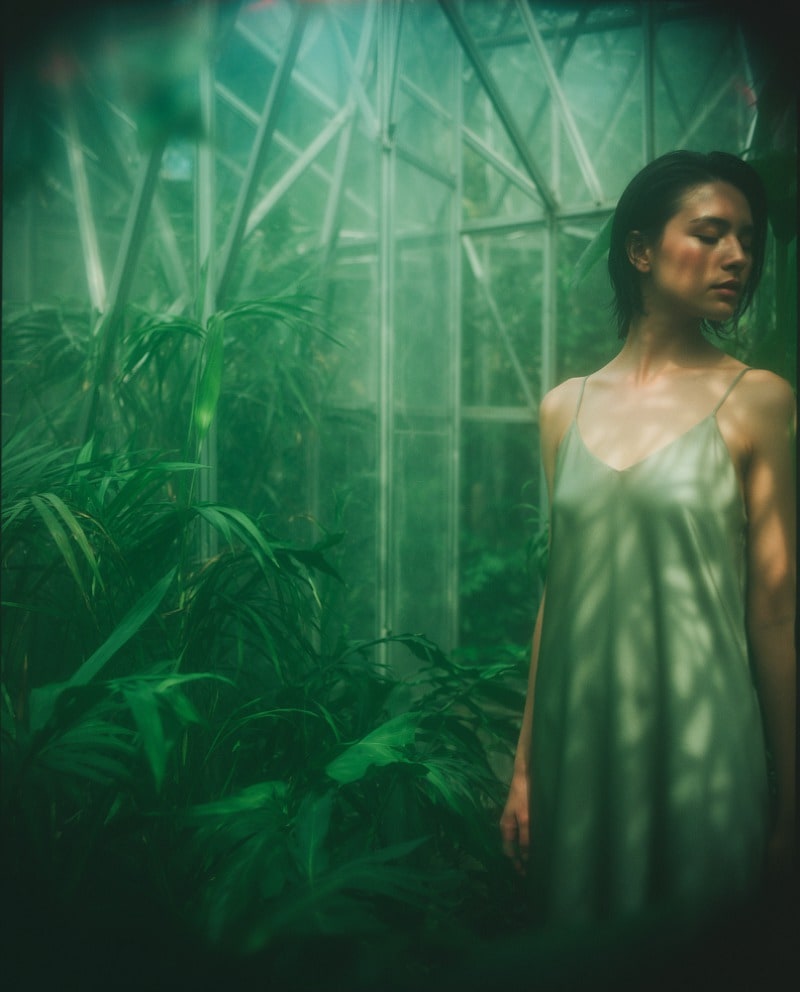 The same glasshouse scene rendered by the 6-step release.